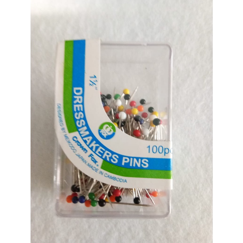 [1 BOX ISI 50PCS] Jarum Pentul Jahit Jarum Hijab Anti Karat