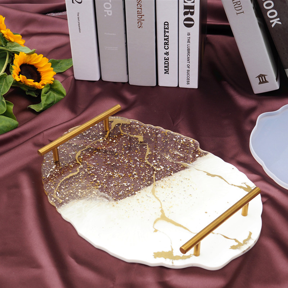 Cetakan Resin Epoksi Bentuk Gelombang Tidak Teratur Bahan Silikon Handmade Diy Untuk Membuat Perhiasan