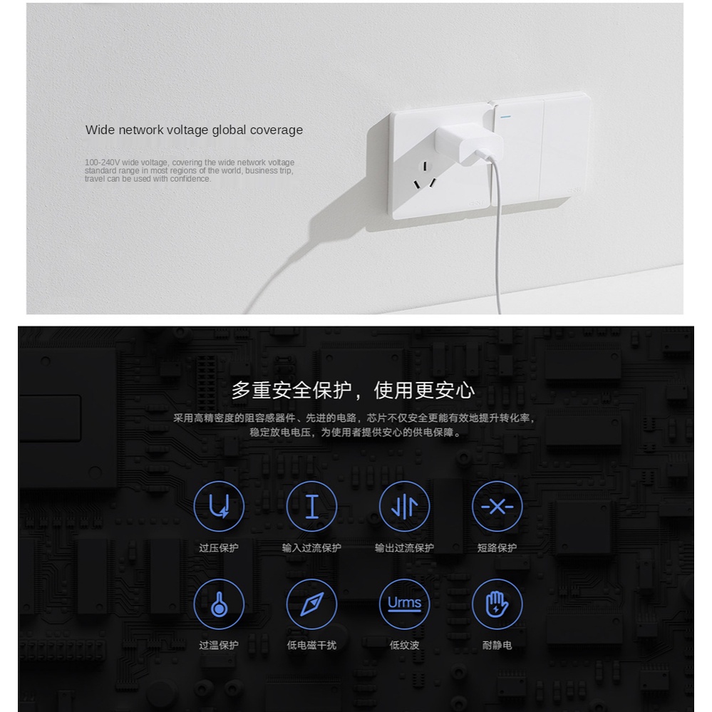 Xiaomi Adapter Charger USB Tipe-C 20W Quick Charging Untuk PD / i-Phone 12pro Max / Mini 11 / QC 3.0