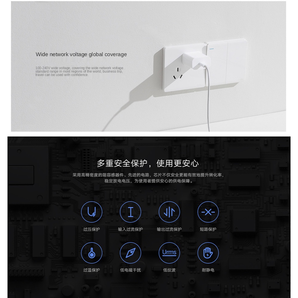 Xiaomi Adapter Charger USB Tipe-C 20W Quick Charging Untuk PD / i-Phone 12pro Max / Mini 11 / QC 3.0