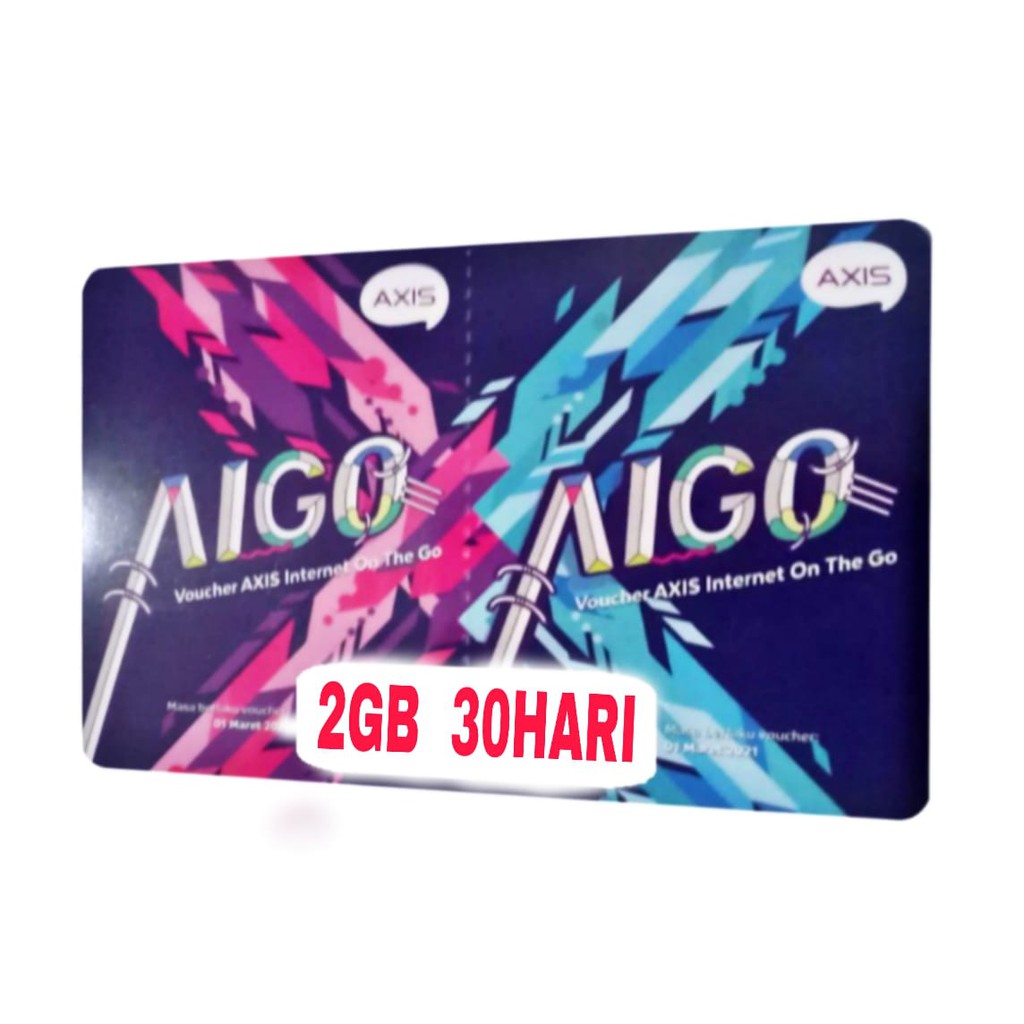 AXIS VOC FISIK 2GB AIGO INTERNET 2 GB | Shopee Indonesia