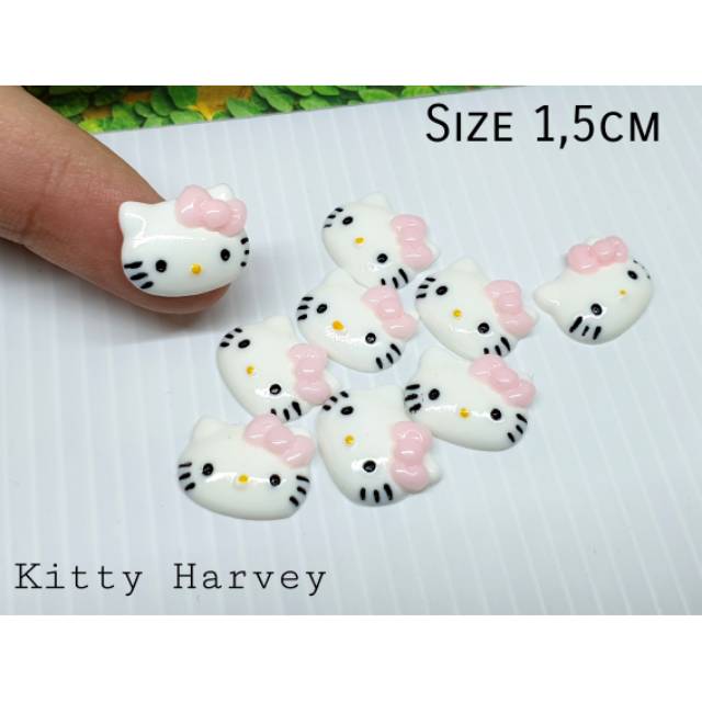 Resin Kepala Hello Kitty isi 12pcs