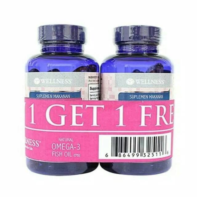 Wellness - Omega 3 Fish Oil 1000mg - 375 softgel (BUY 1 GET 1)