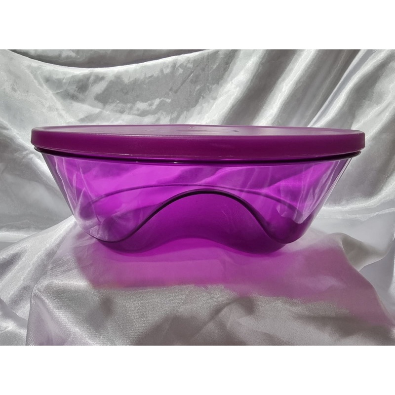 purple crystal bowl,1 liter,tupperware