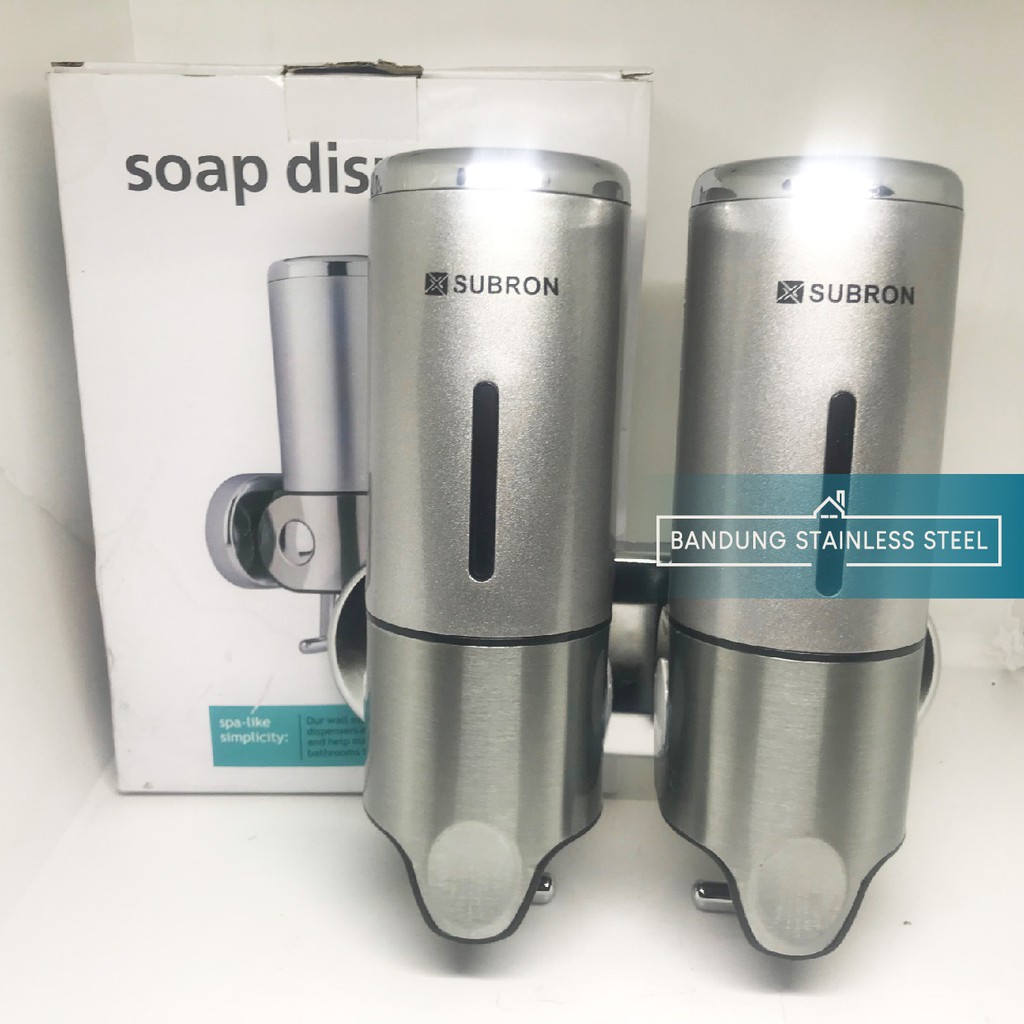 Soap dispenser 500ml double 1000ml tempat sabun cair plastik tebal elegan