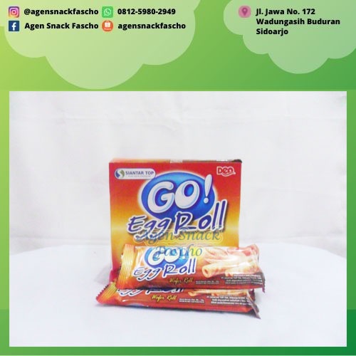 

Go Egg Roll Wafer Roll 10 gram (1 pack isi 24 pcs)