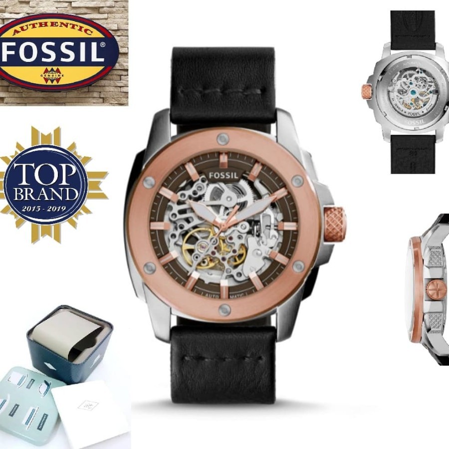 Best Seller Jam Tangan Pria Merk Fossil Original100 Full Set Type ME3082 set1 Garansi 1th