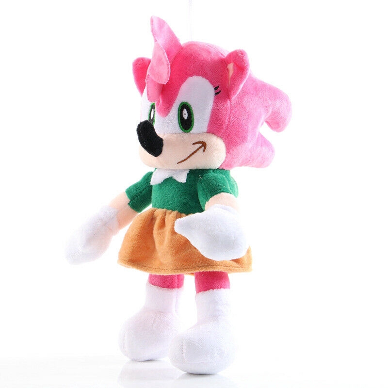 Boneka Sonik The Hedgehog Bahan Plush Warna Silver Ukuran 28cm Untuk Hadiah