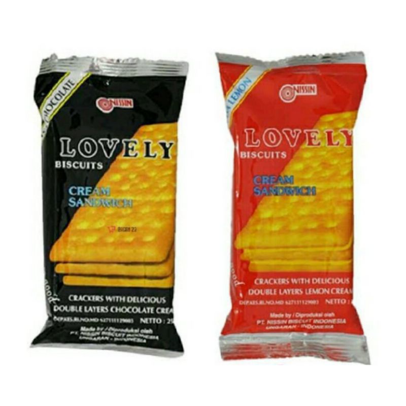 

NISSIN LOVELY Biscuit Cream Sandwich Double Layers 10 pcs
