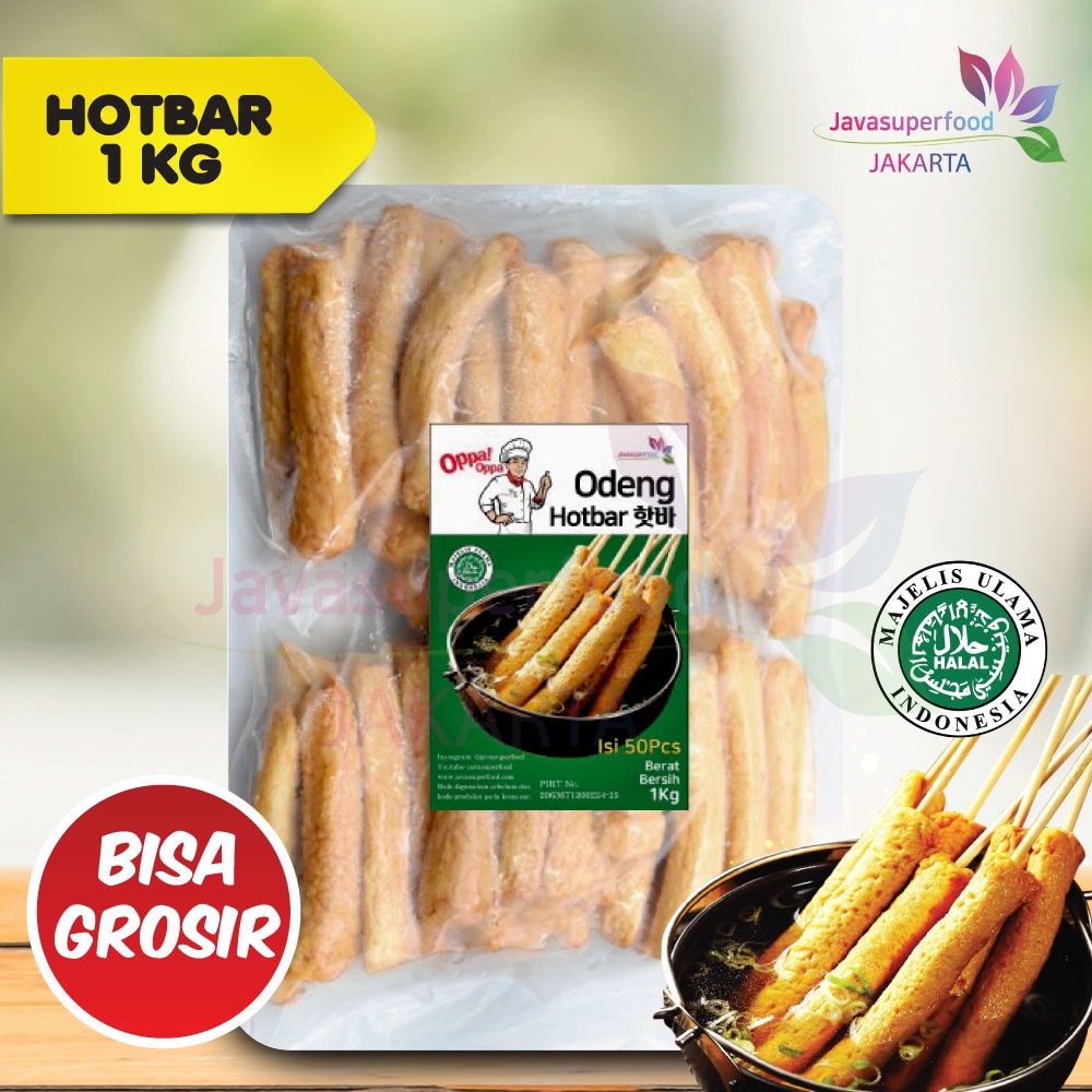 Oppa Odeng Oden Hotbar Eomuk Korea Fish Cake 1kg Halal