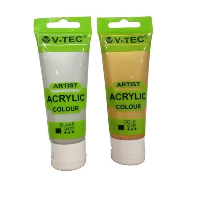 

Stok Ready V Tec Artist Acrylic Colour 35ML GOLD Limited