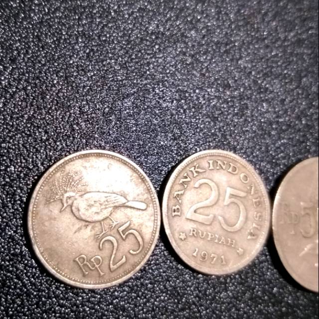 Uang koim jadul / Uang koin 25 rupiah / Uang koin 25 rupiah 1971