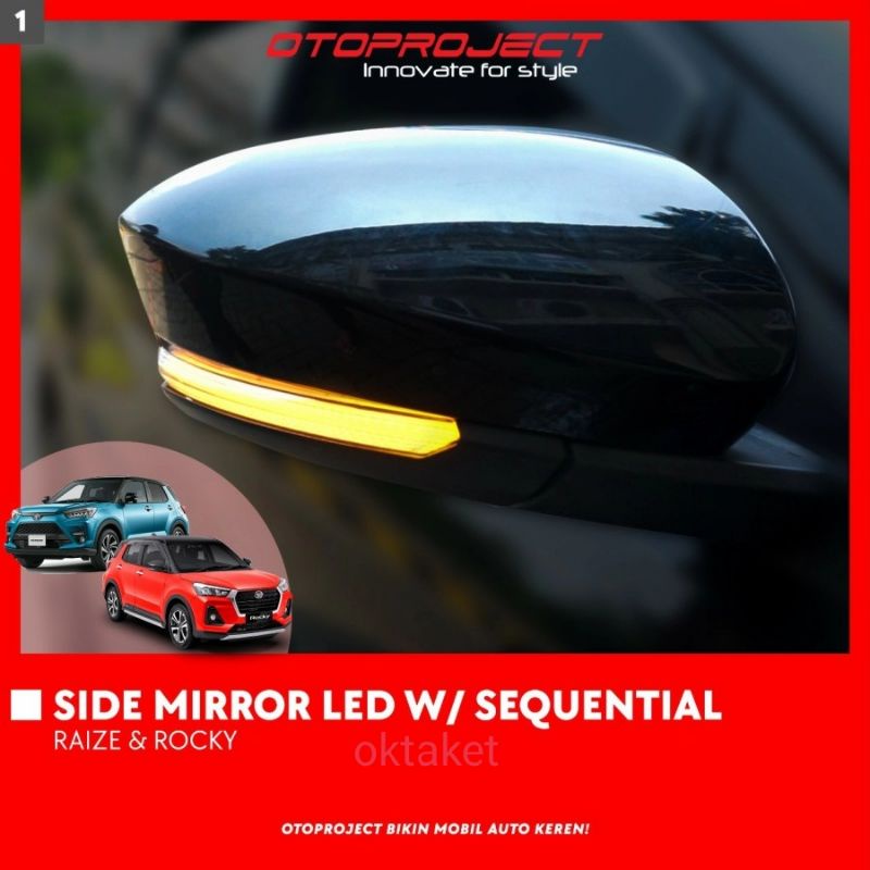 Side Mirror Led w/ Sequential Raize Rocky 2021 / Sein Running Spion Raize Rocky Otoporoject