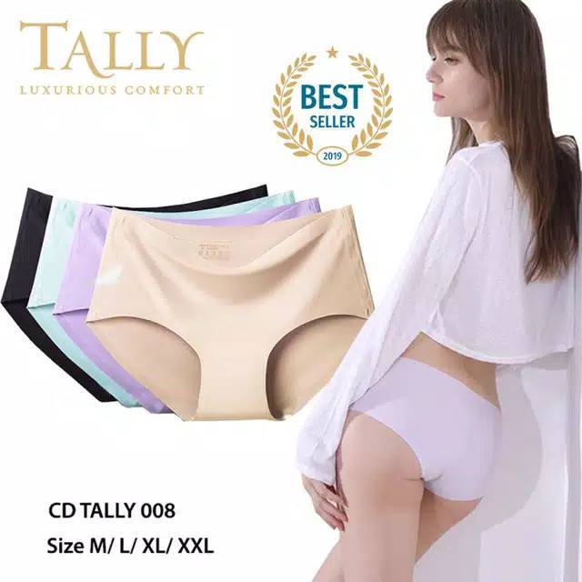 READY JAKARTA !! CD Celana Dalam Seamless Wanita Tanpa Jahitan Bahan Ice Silk Sutra Murah