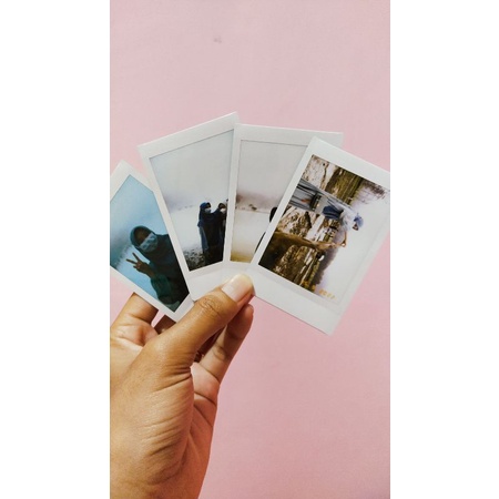 Jasa Cetak Foto Polaroid Instax Kertas Asli Fujifilm dengan Kamera Instax Mini Evo Murah