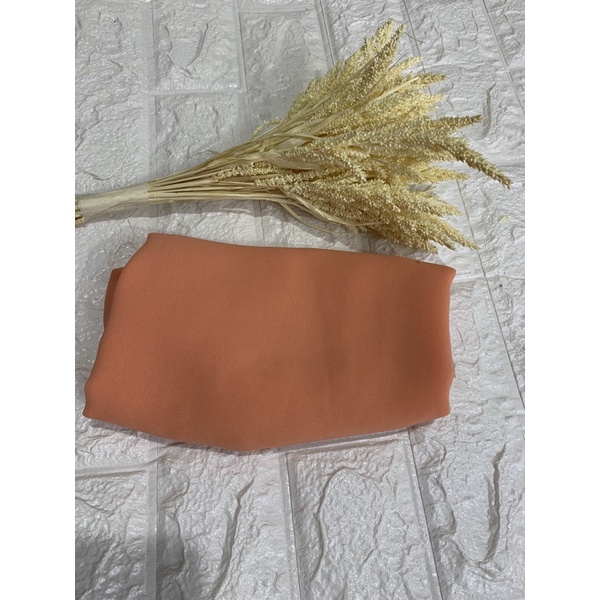 selendang sifon cref warna buah naga-Blewah