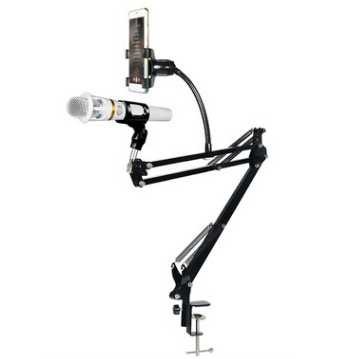 TaffSTUDIO Microphone Suspension Boom Scissor Arm with Lazypod - D6