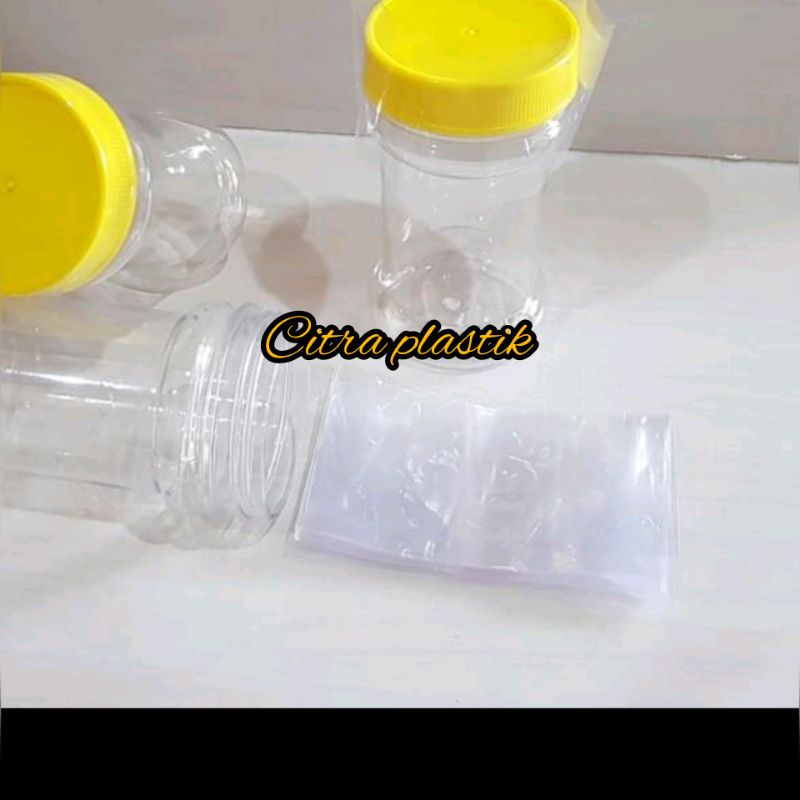 plastik segel / plastik shrink 9cm x 5cm utk botol sambel 150ml