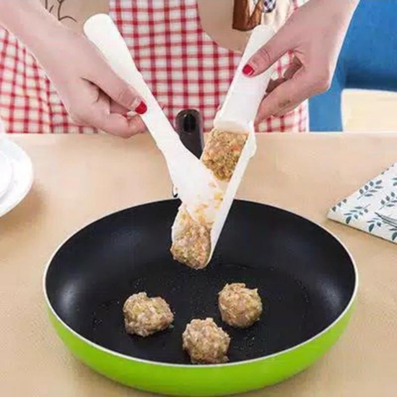 Hokkiterus21⭐⭐⭐⭐⭐ SENDOK BAKSO meatball maker alat cetak bakso steinles