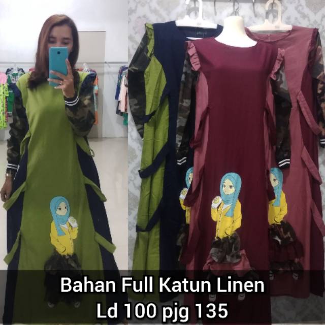 Gamis Katun Linen