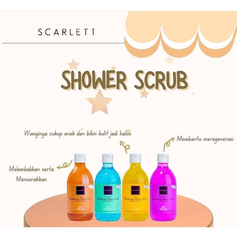 SCARLETT BRIGHTENING SHOWER SCRUB Original Bpom