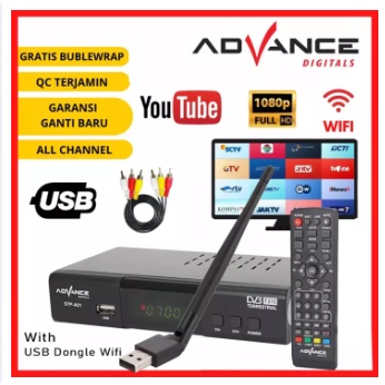 STB TV DIGITAL READY STOCK ADVANCE Set Top Box Advance DVB T2 02 TV Siaran Digital Receiver STB BISA