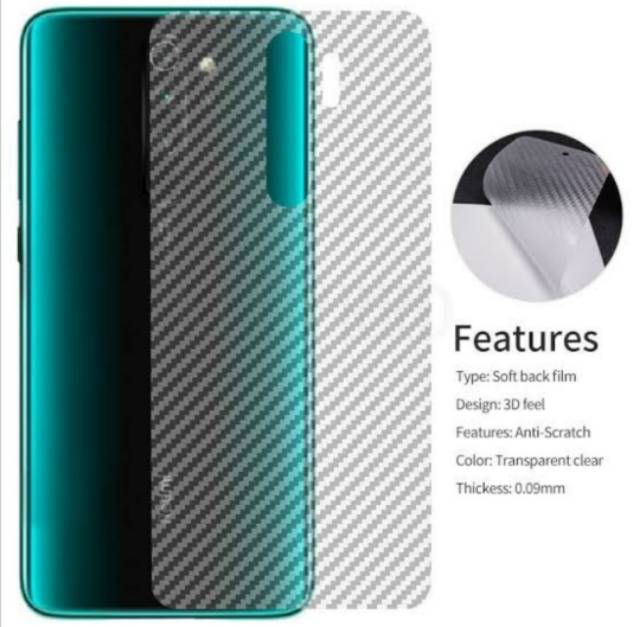 TEMPERED GLASS SKIN CARBON FIBER OPPO REALME 2PRO REALME X2 REALME 3 REALME 3 REALME 5 REALME 5PRO