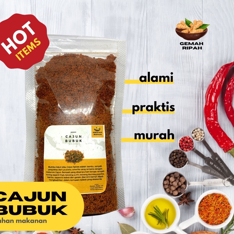 

Cajun Seasoning / Cajun Spice mix Powder Bumbu Masak 50 gr