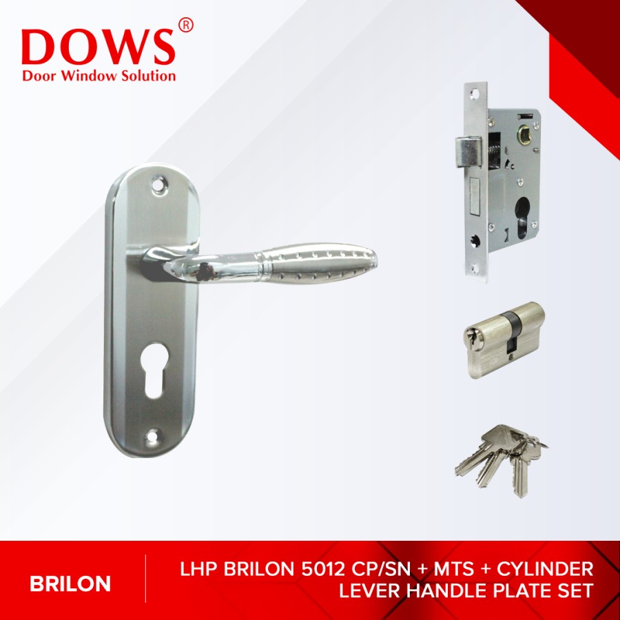 BRILON LHP 5012 GOLD 1 SET KUNCI PINTU KECIL KAYU KOMPLIT