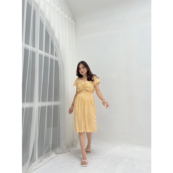 DRESS DASTER SERUT KOTAK KOREAN STYLE