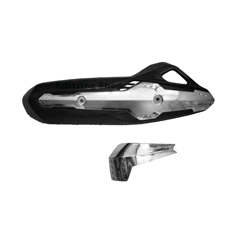 Cover Tutup Knalpot Honda Vario 125 Lama/Old + Garnish Filter Variasi