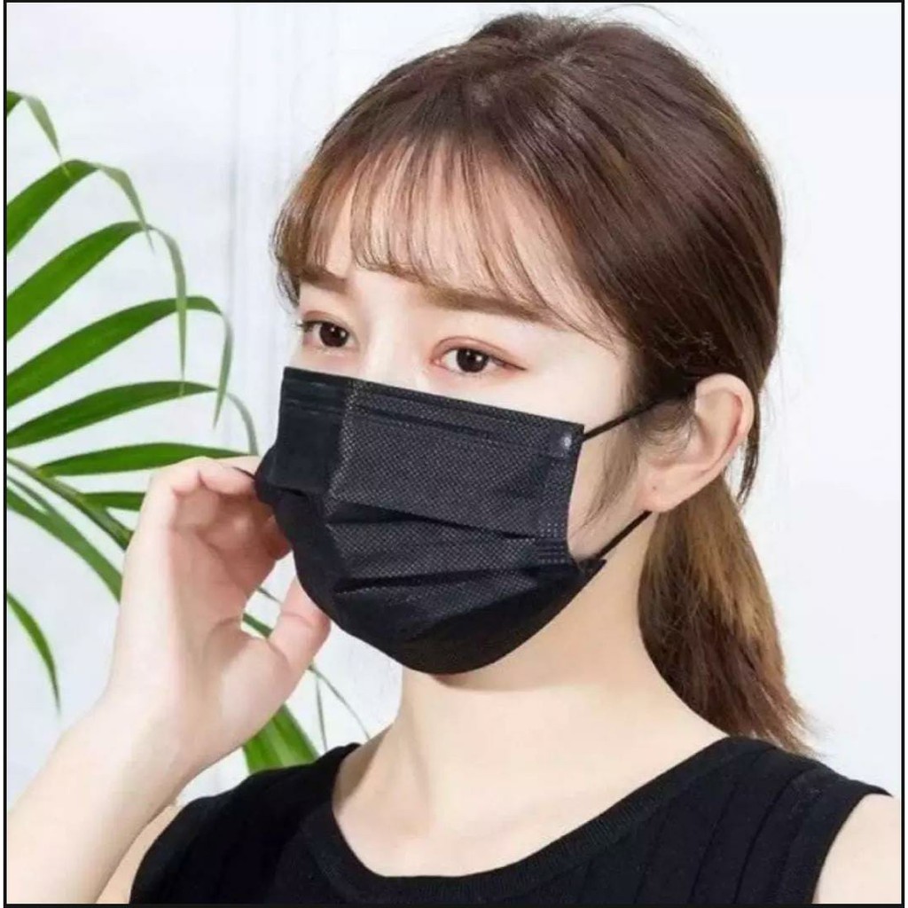 Masker biru 3 Ply Disposable bahan tebal