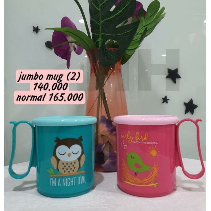 cangkir jumbo mug 600 ml tuperware set (2)