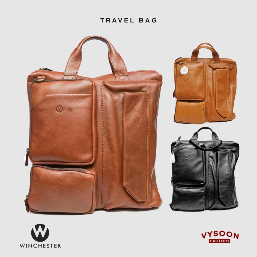 Tas Premium 100% Leather / Tas Traveling Full Leather / Tas Unisex