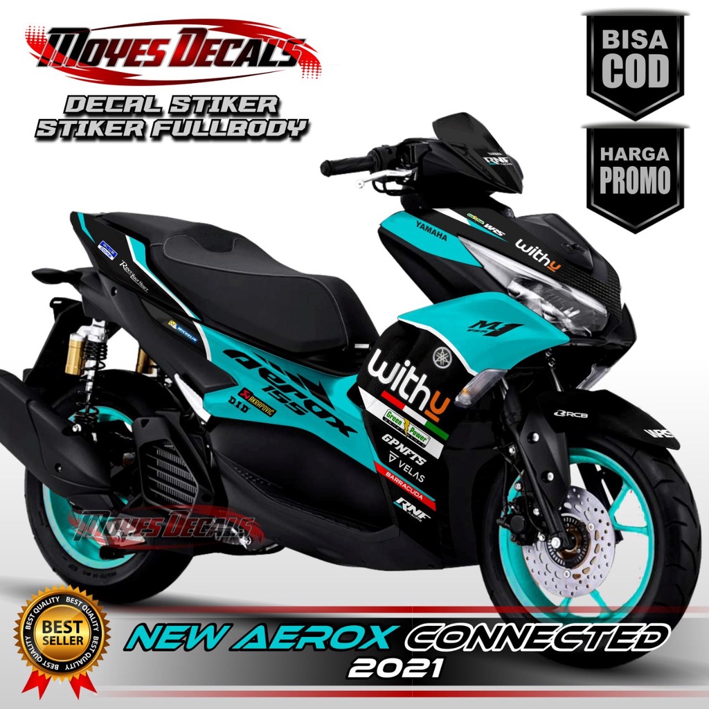 Decal New Aerox 155 - Motif RNF WITHU GP Series Tosca