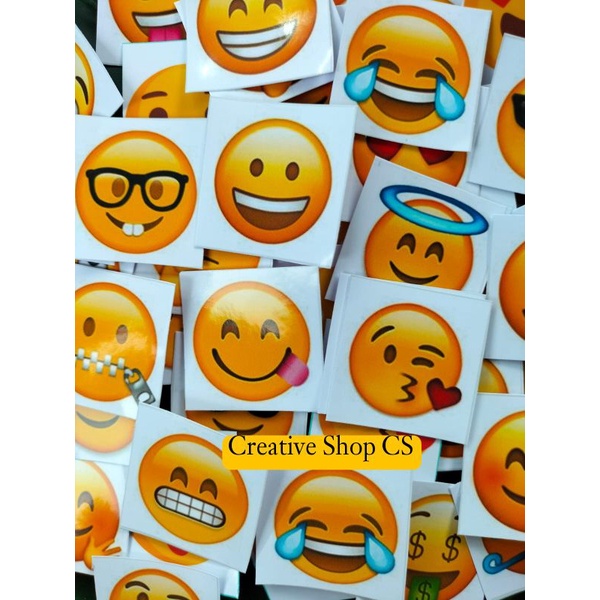 

(ISI 10 STIKER ) STICKER EMOJI / STIKER EMOJI KARTUN / STICKER AESTHETIC / STIKER TUMBLR / STIKER LUCU / STIKER CUTE / STIKER GLOSSY