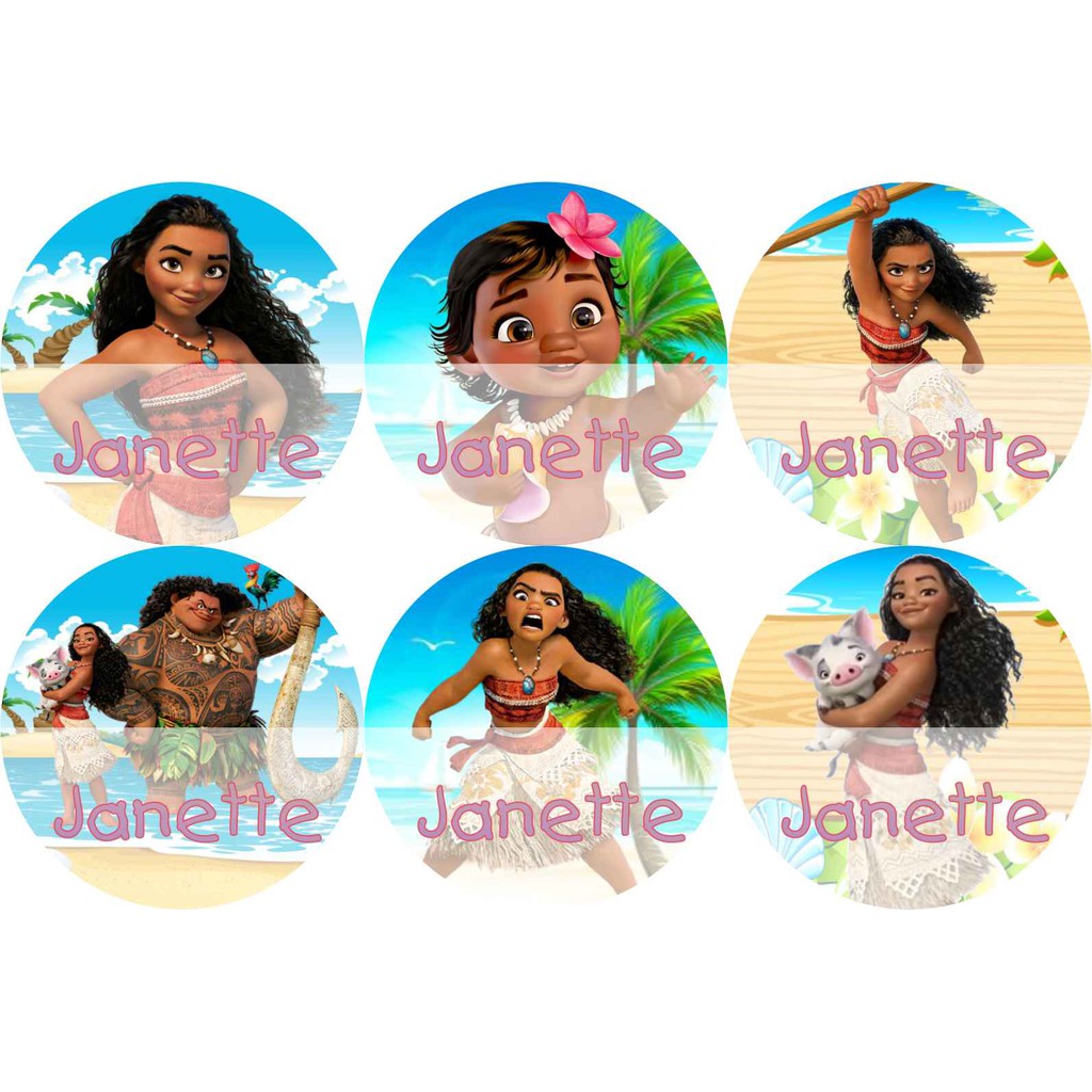 

STIKER LABEL NAMA WATERPROOF CIRCLE MOANA