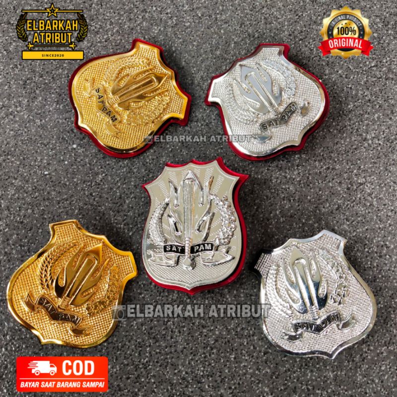 lencana kewenangan SATPAM SECURITY / pin satpam security / kewenangan satpam