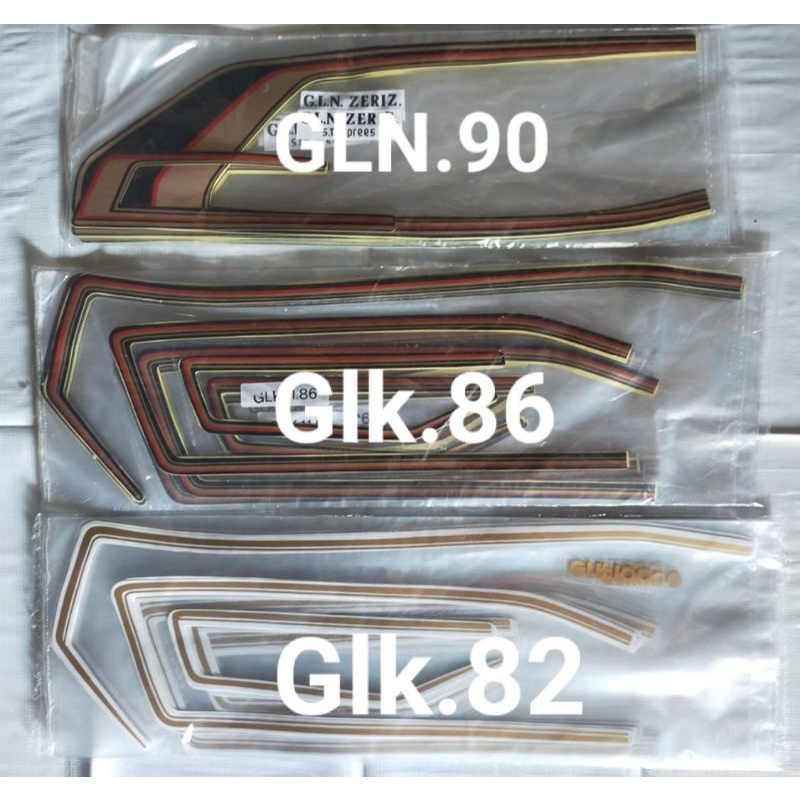 Setriping Honda gl100 gold bahan bagus