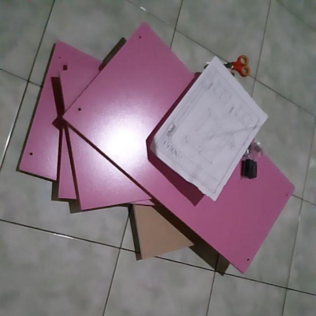 Rak Buku Lemari Buku Serbaguna Susun 2 Kayu Big Panel