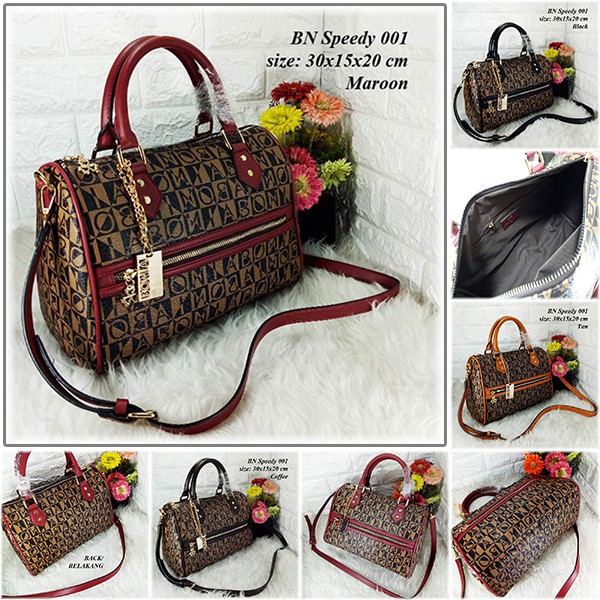 GRATIS ONGKIR TAS SELEMPANG WANITA IMPORT BRANDED BN BONIA SPEEDY SLING BAG AA059