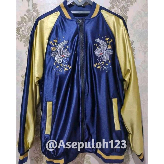 Jaket Sukajan Tsurutori Gold / Sukajan Murah Original / Sukajan Pria Japan