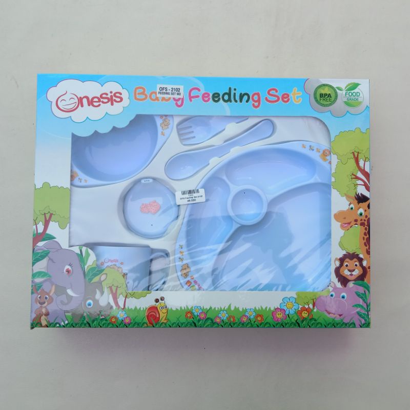 Tempat Makan Bayi Set OFS 2001 2101 2102 2103/Feeding Set Onesis BPA Free/Perlengkapan