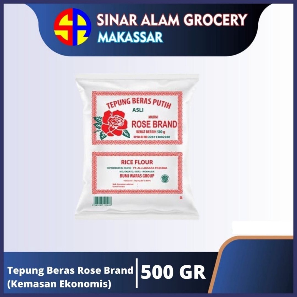 

Tepung Beras Rose Brand (Kemasan Ekonomis) - 500 Gram
