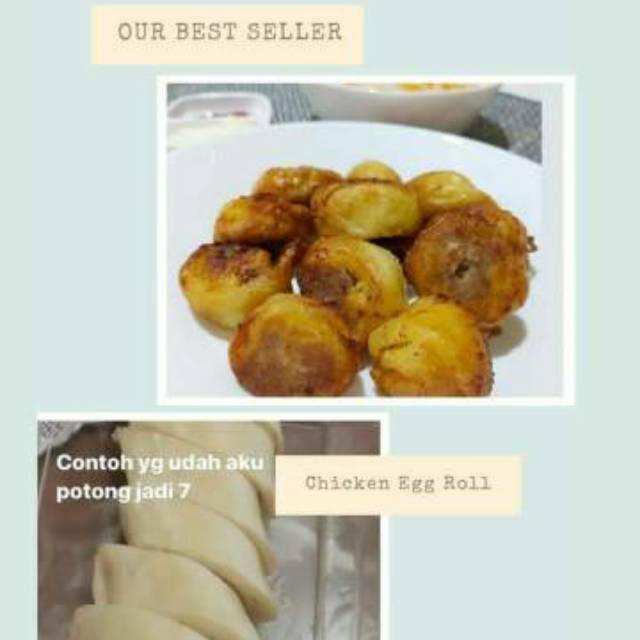 

CHICKEN EGG ROLL PREMIUM (NO MSG DAN NO BAHAN PENGAWET)