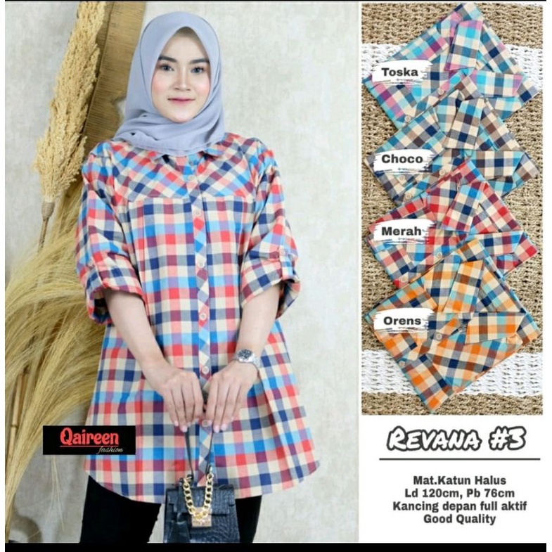 New Product  Revana Tunik Merah ory by Oliv'ia