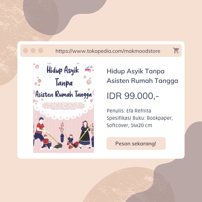 

PROMO!!! HIDUP ASYIK TANPA ASISTEN RUMAH TANGGA TERMURAH