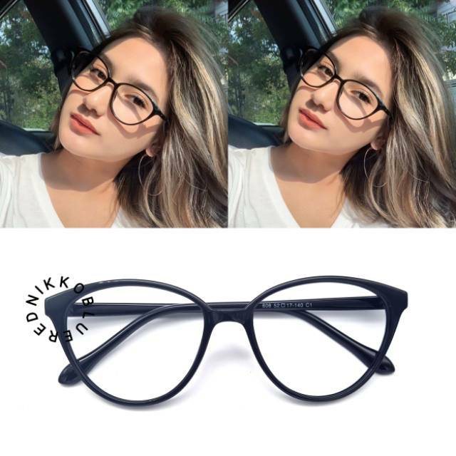 Frame Kacamata 1020 , Gratis Lensa minus , Kacamata Cat Eye,kacamata