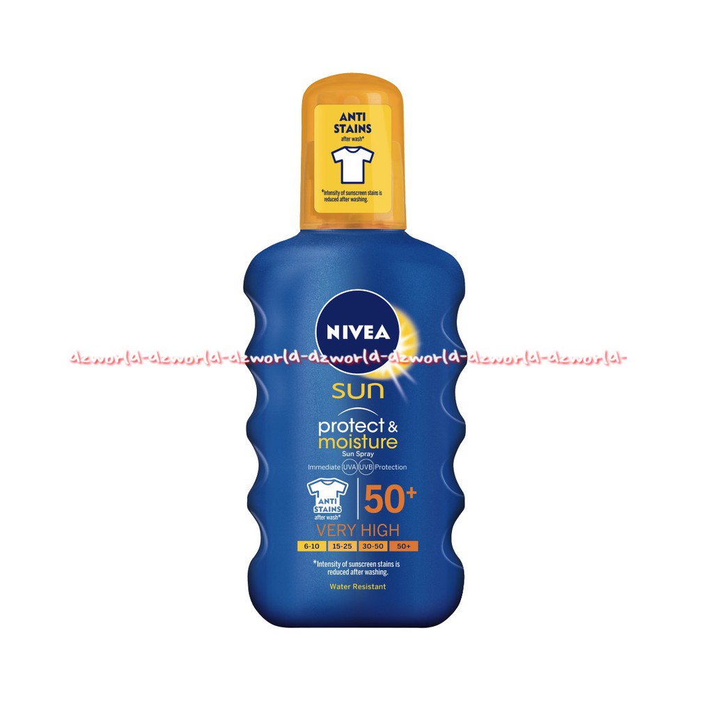 Nivea Sun Protect And Moisture SPF 50 Very High 200ml Tahan Air Water Resistant