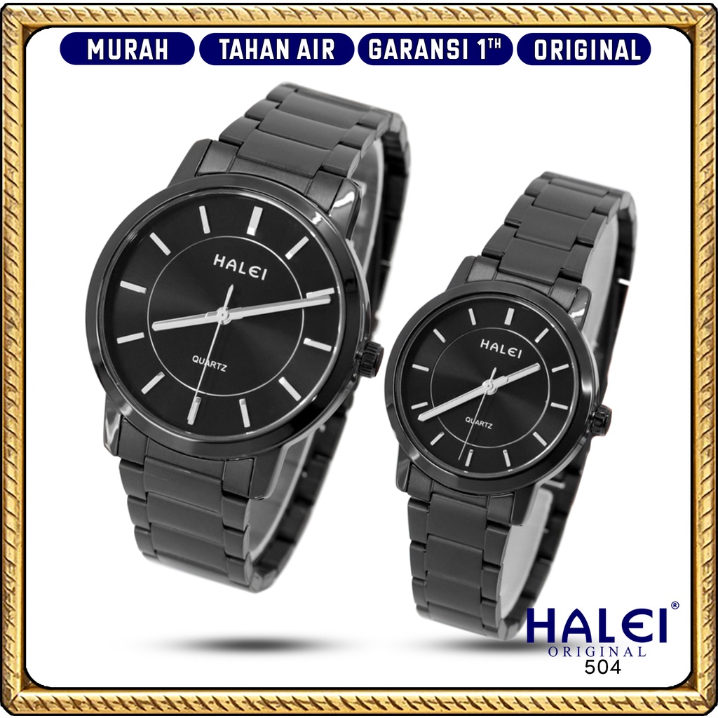 Premium (RRW) #Jam Tangan Halei ORI #Garansi 1 Tahun #Jam Tangan Rantai Couple Bulat Original Murah